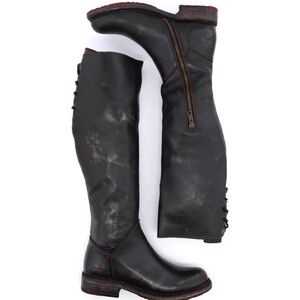 Bed Stu Black Hand Wash Manchester II Over the Knee Boots cobbler series